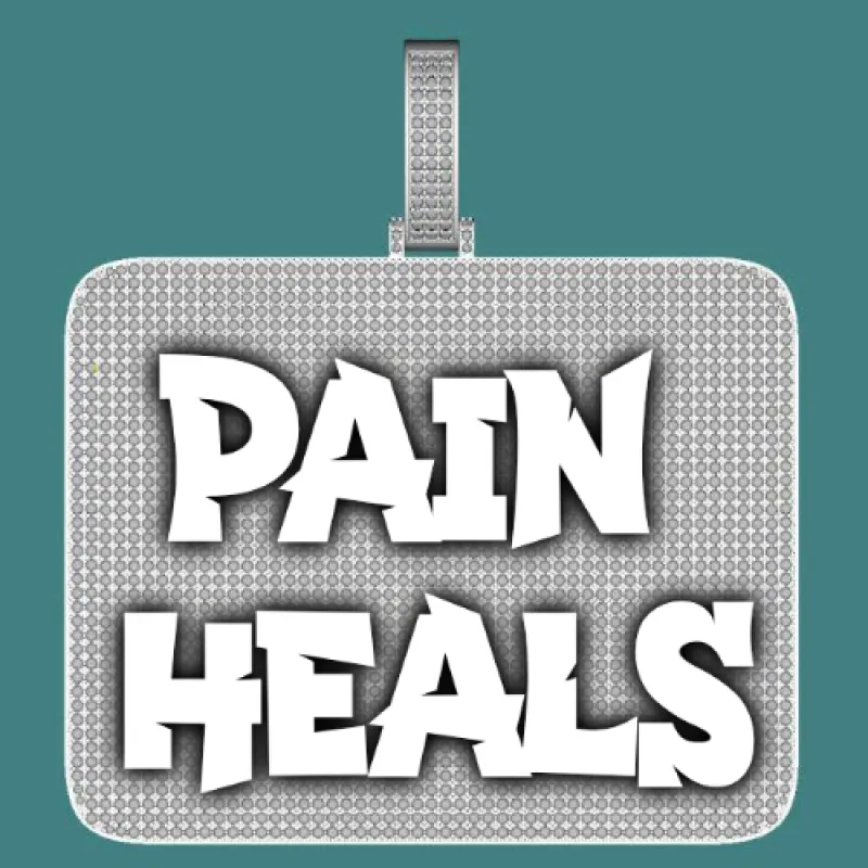 CUSTOM LETTER NECKLACE 3D BIG SQUARE sold by The GUU Shop