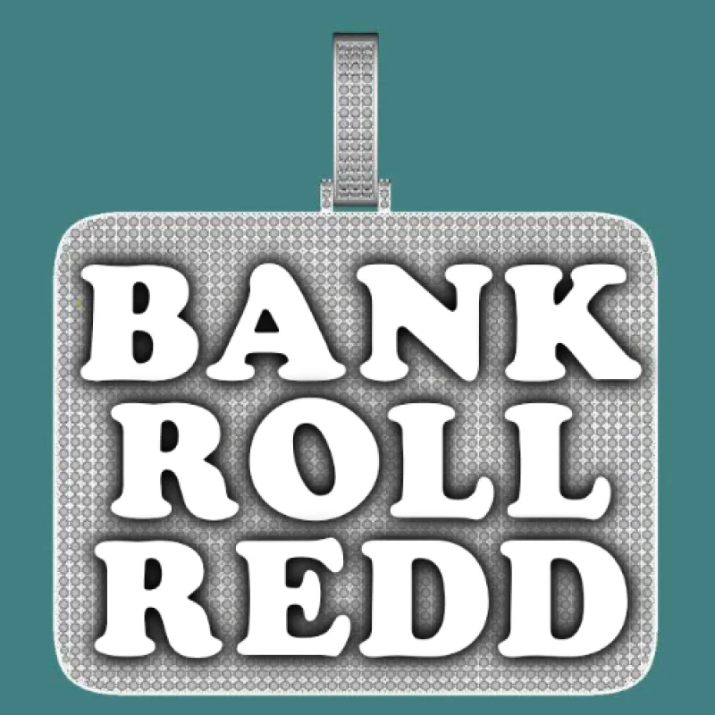 CUSTOM LETTER NECKLACE 3D BIG SQUARE sold by The GUU Shop