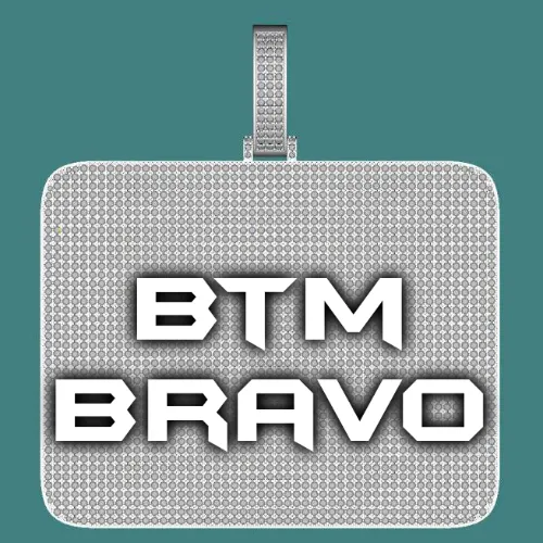 CUSTOM LETTER NECKLACE 3D BIG SQUARE sold by The GUU Shop