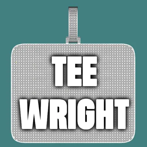 CUSTOM LETTER NECKLACE 3D BIG SQUARE sold by The GUU Shop