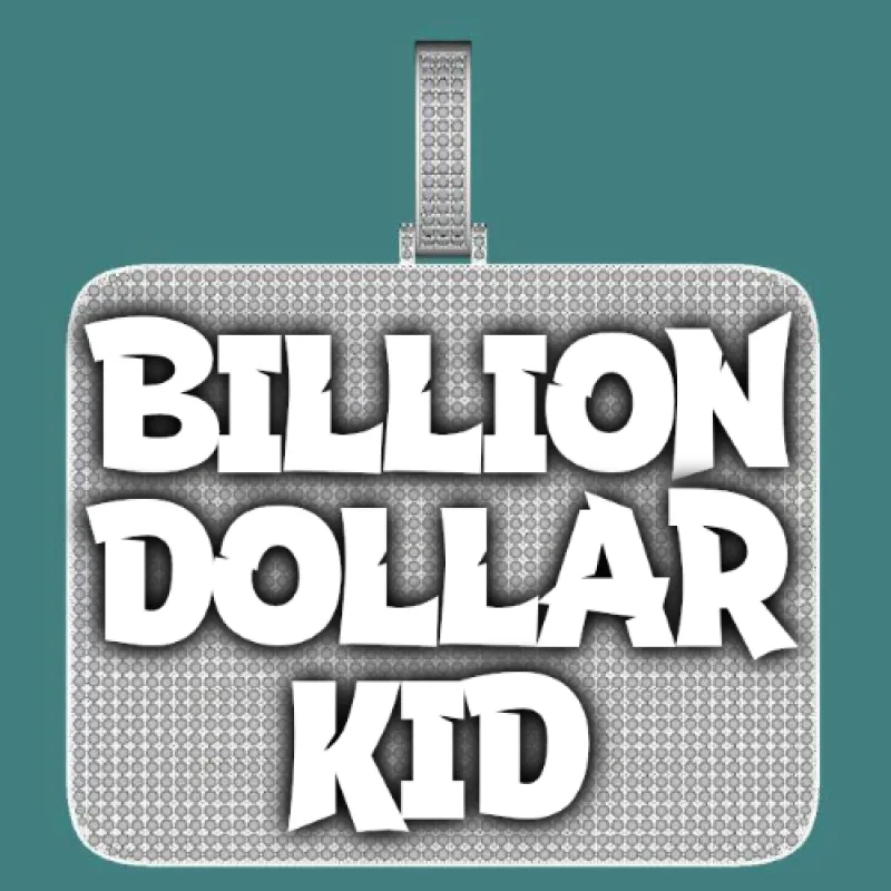 CUSTOM LETTER NECKLACE 3D BIG SQUARE sold by The GUU Shop