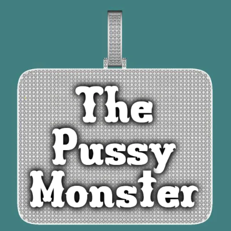 CUSTOM LETTER NECKLACE 3D BIG SQUARE sold by The GUU Shop