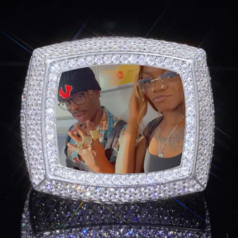 3D CUSTOM PICTURE ICED RING sold by The GUU Shop