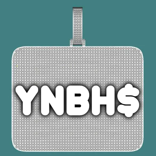 CUSTOM LETTER NECKLACE 3D BIG SQUARE sold by The GUU Shop