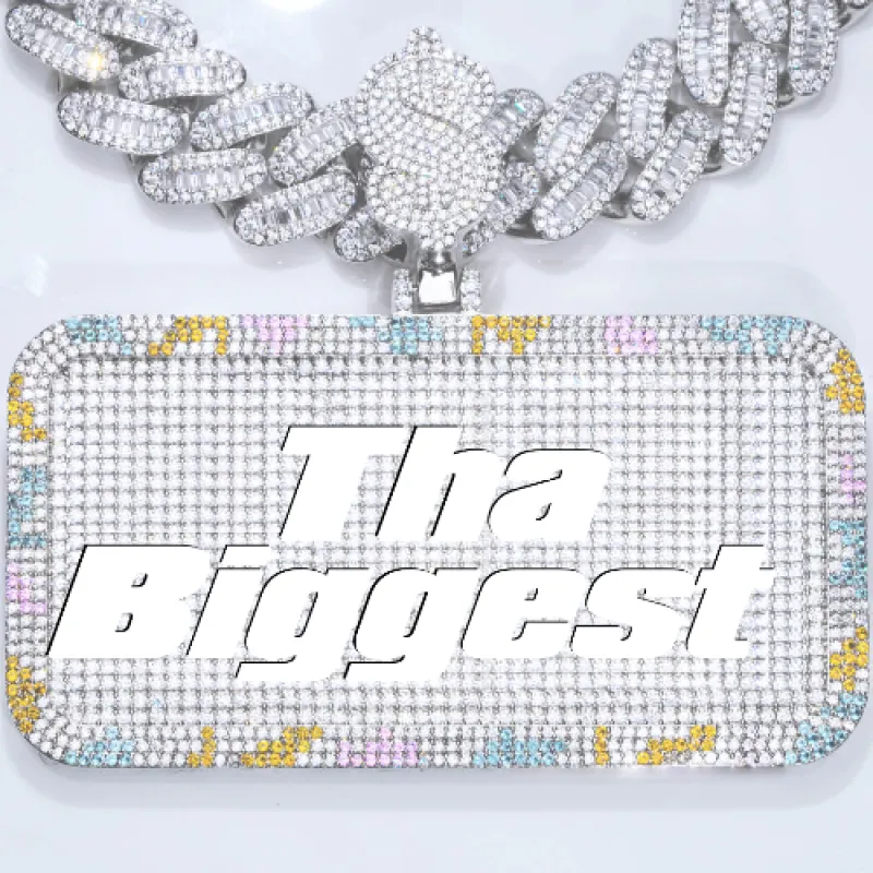 CUSTOM LETTER NECKLACE 3D COLORFUL SQUARE sold by The GUU Shop