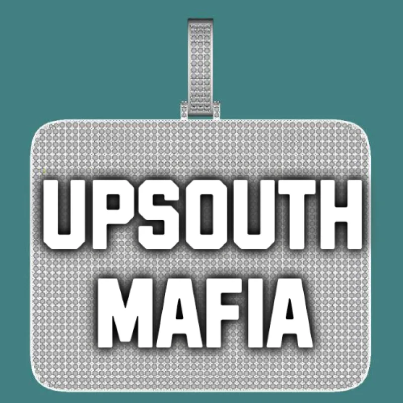 CUSTOM LETTER NECKLACE 3D BIG SQUARE sold by The GUU Shop