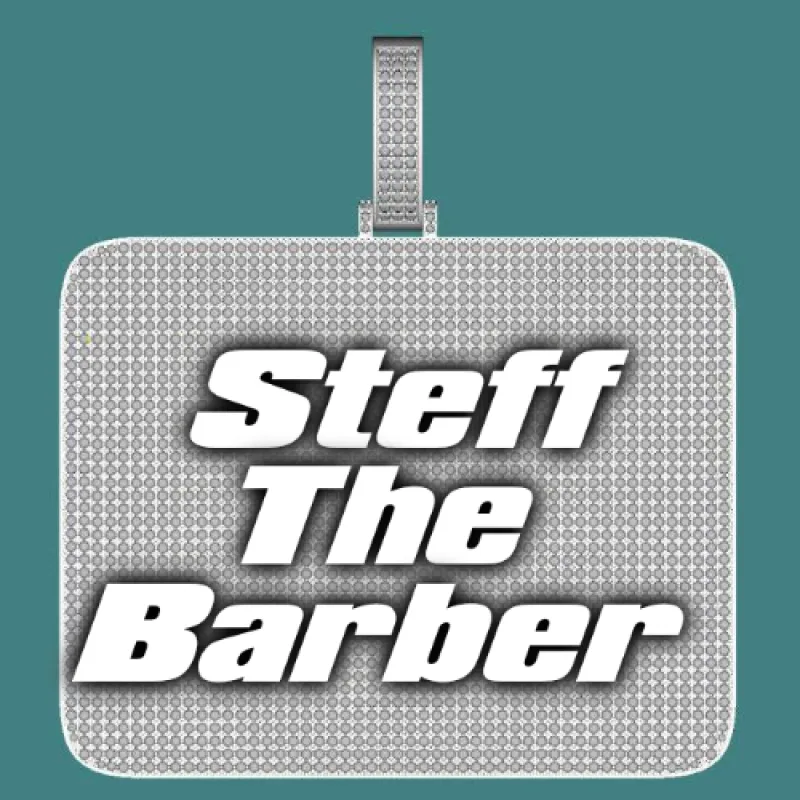 CUSTOM LETTER NECKLACE 3D BIG SQUARE sold by The GUU Shop