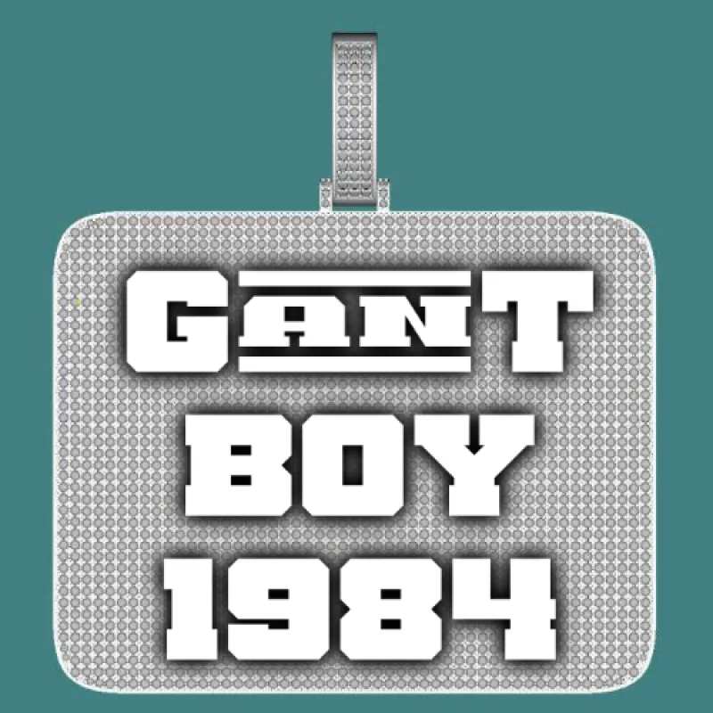 CUSTOM LETTER NECKLACE 3D BIG SQUARE sold by The GUU Shop