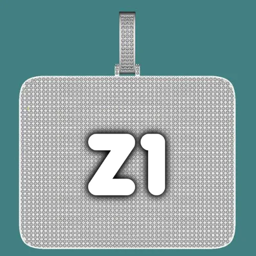 CUSTOM LETTER NECKLACE 3D BIG SQUARE sold by The GUU Shop