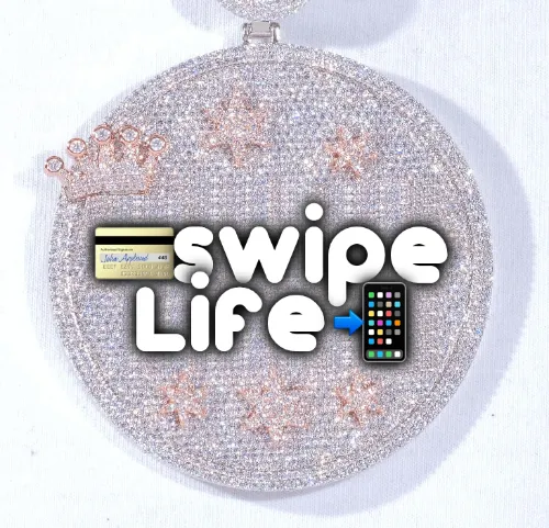 CUSTOM LETTER NECKLACE 3D BIG CROWN DISC sold by The GUU Shop