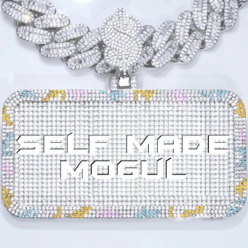 CUSTOM LETTER NECKLACE 3D COLORFUL SQUARE sold by The GUU Shop