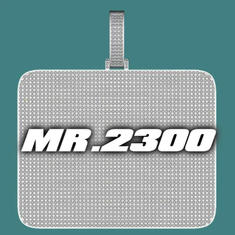 CUSTOM LETTER NECKLACE 3D BIG SQUARE sold by The GUU Shop