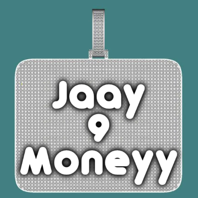 CUSTOM LETTER NECKLACE 3D BIG SQUARE sold by The GUU Shop