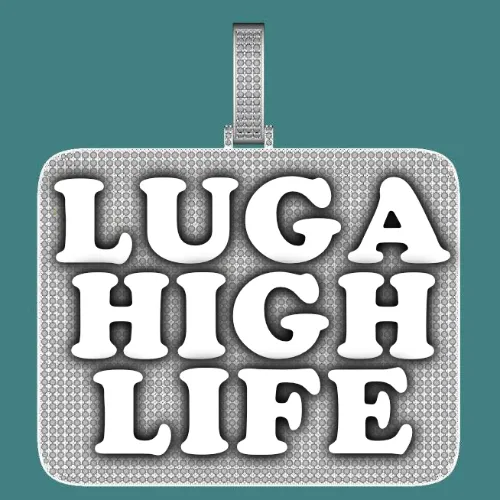 CUSTOM LETTER NECKLACE 3D BIG SQUARE sold by The GUU Shop