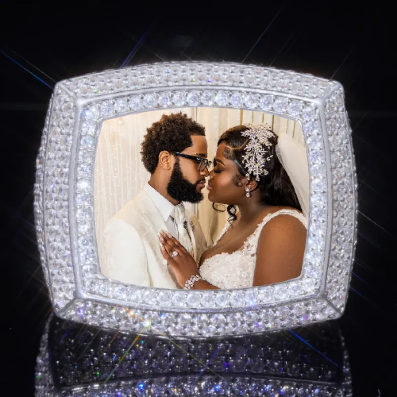 3D CUSTOM PICTURE ICED RING sold by The GUU Shop