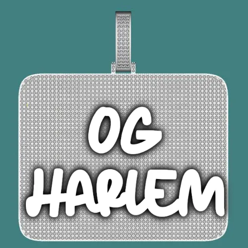 CUSTOM LETTER NECKLACE 3D BIG SQUARE sold by The GUU Shop