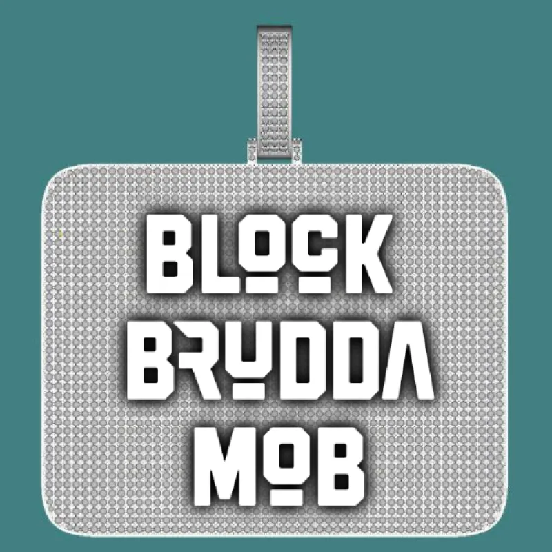 CUSTOM LETTER NECKLACE 3D BIG SQUARE sold by The GUU Shop