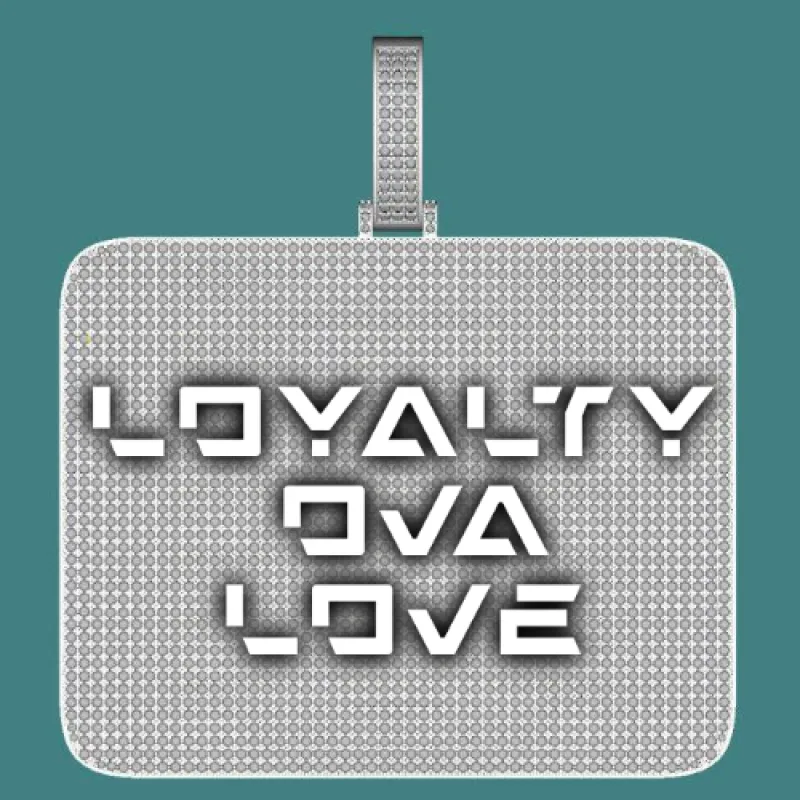 CUSTOM LETTER NECKLACE 3D BIG SQUARE sold by The GUU Shop