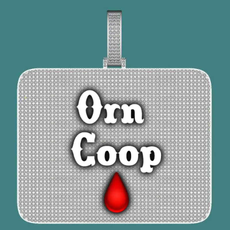 CUSTOM LETTER NECKLACE 3D BIG SQUARE sold by The GUU Shop