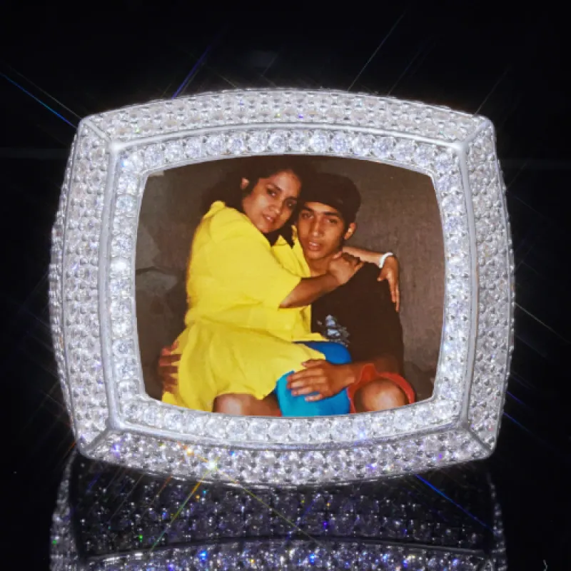 3D CUSTOM PICTURE ICED RING sold by The GUU Shop