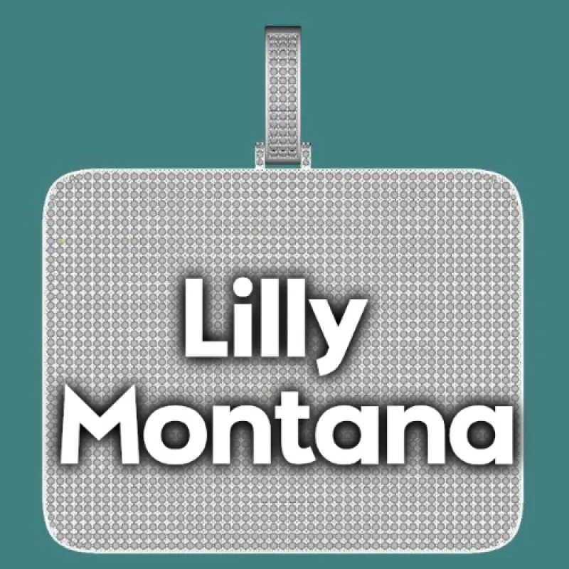 CUSTOM LETTER NECKLACE 3D BIG SQUARE sold by The GUU Shop