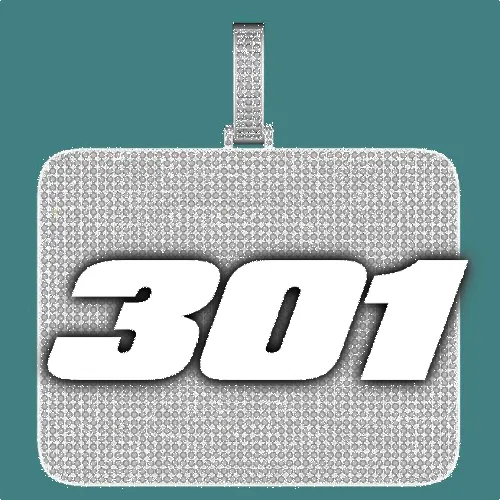 CUSTOM LETTER NECKLACE 3D BIG SQUARE sold by The GUU Shop