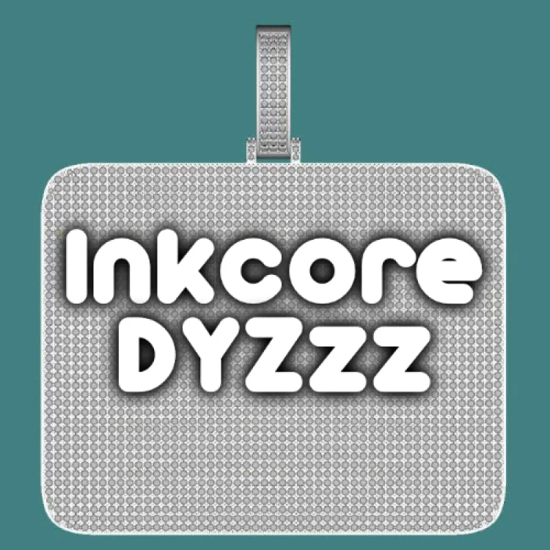 CUSTOM LETTER NECKLACE 3D BIG SQUARE sold by The GUU Shop