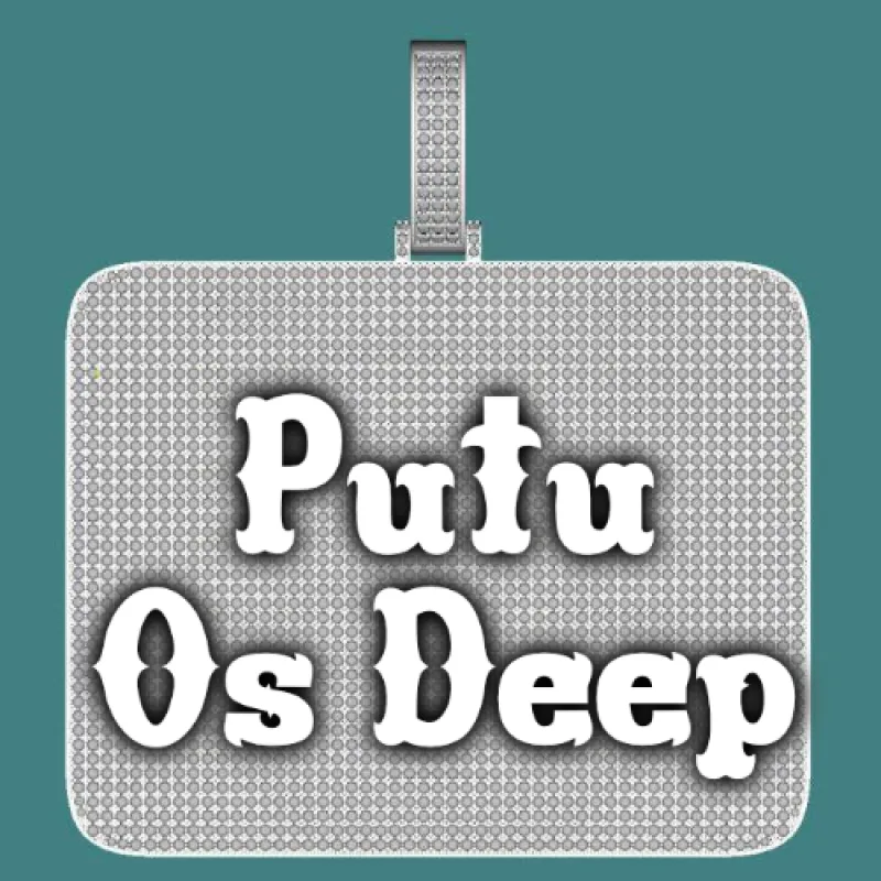 CUSTOM LETTER NECKLACE 3D BIG SQUARE sold by The GUU Shop