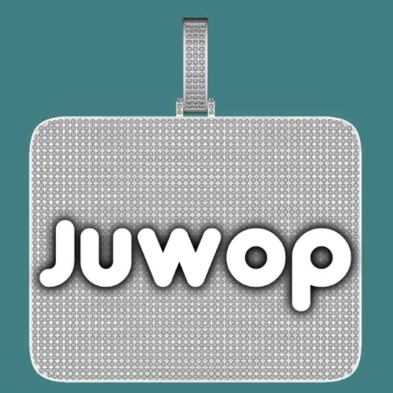 CUSTOM LETTER NECKLACE 3D BIG SQUARE sold by The GUU Shop