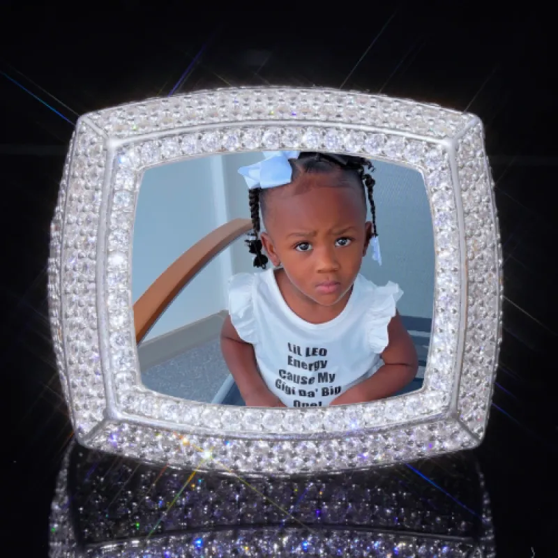 3D CUSTOM PICTURE ICED RING sold by The GUU Shop