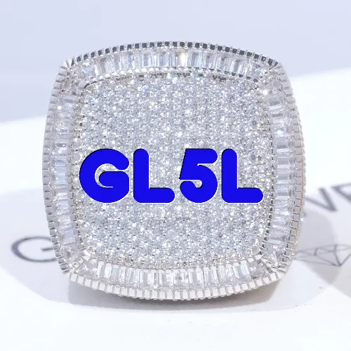 CUSTOM LETTER 3D ICED RING sold by The GUU Shop