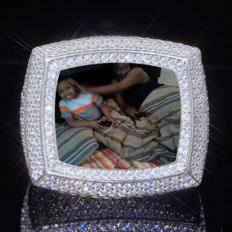 3D CUSTOM PICTURE ICED RING sold by The GUU Shop