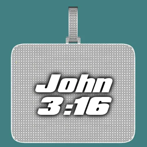 CUSTOM LETTER NECKLACE 3D BIG SQUARE sold by The GUU Shop