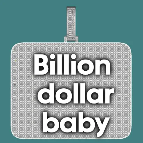 CUSTOM LETTER NECKLACE 3D BIG SQUARE sold by The GUU Shop