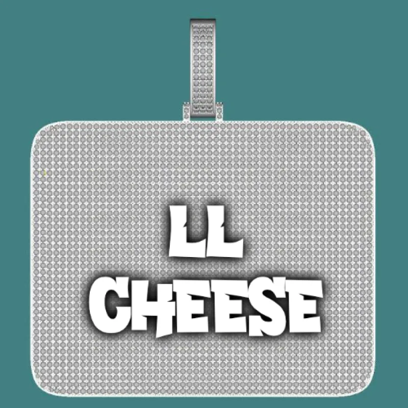 CUSTOM LETTER NECKLACE 3D BIG SQUARE sold by The GUU Shop