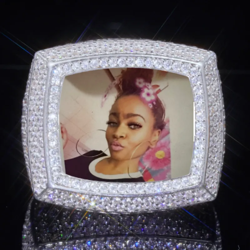 3D CUSTOM PICTURE ICED RING sold by The GUU Shop