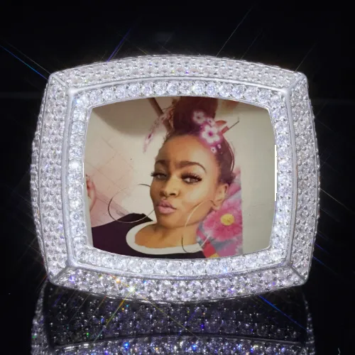 3D CUSTOM PICTURE ICED RING sold by The GUU Shop