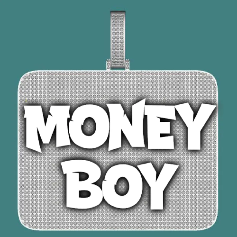 CUSTOM LETTER NECKLACE 3D BIG SQUARE sold by The GUU Shop