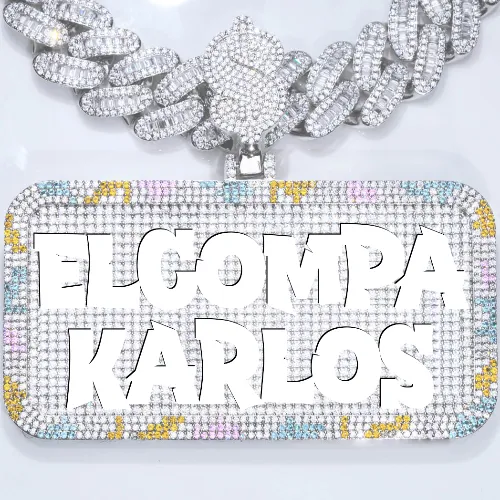 CUSTOM LETTER NECKLACE 3D COLORFUL SQUARE sold by The GUU Shop