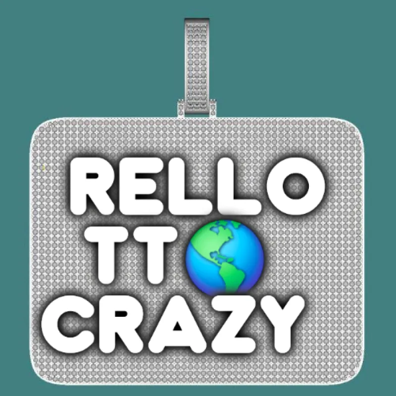 CUSTOM LETTER NECKLACE 3D BIG SQUARE sold by The GUU Shop