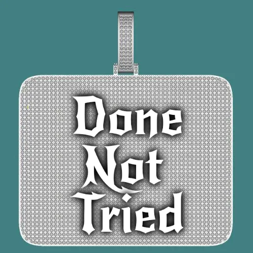 CUSTOM LETTER NECKLACE 3D BIG SQUARE sold by The GUU Shop