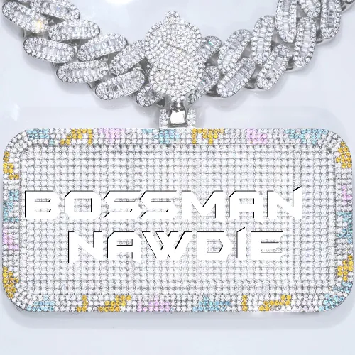 CUSTOM LETTER NECKLACE 3D COLORFUL SQUARE sold by The GUU Shop