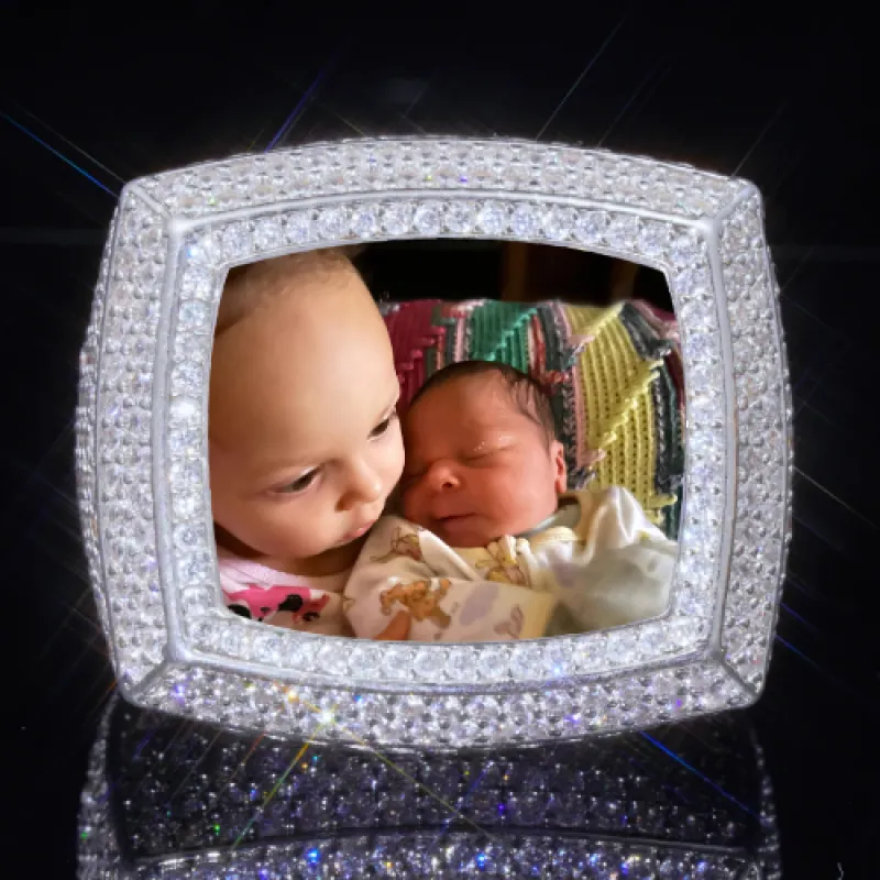 3D CUSTOM PICTURE ICED RING sold by The GUU Shop