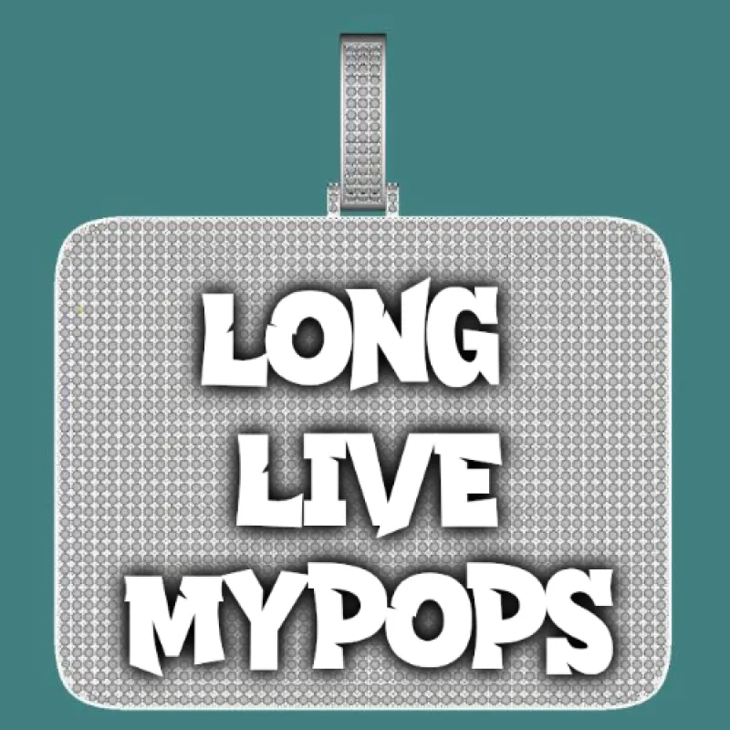 CUSTOM LETTER NECKLACE 3D BIG SQUARE sold by The GUU Shop