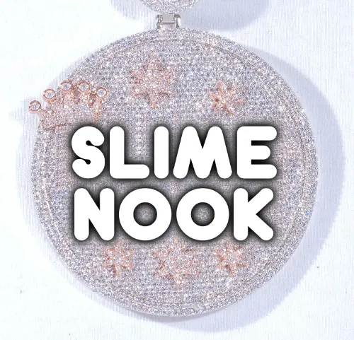 CUSTOM LETTER NECKLACE 3D BIG CROWN DISC sold by The GUU Shop