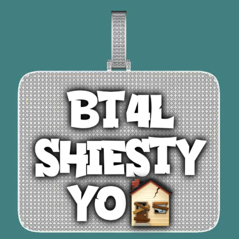 CUSTOM LETTER NECKLACE 3D BIG SQUARE sold by The GUU Shop