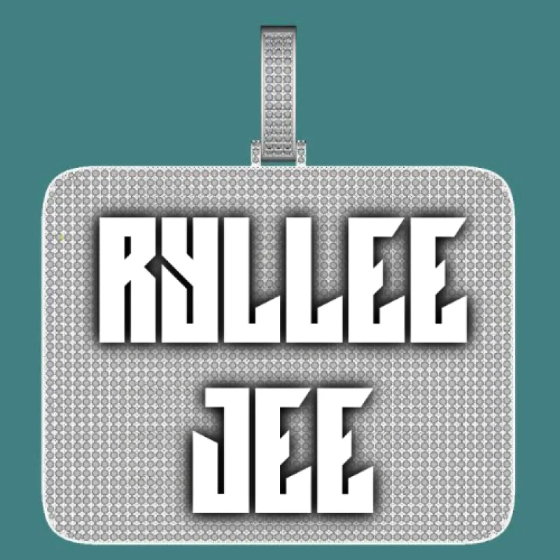 CUSTOM LETTER NECKLACE 3D BIG SQUARE sold by The GUU Shop