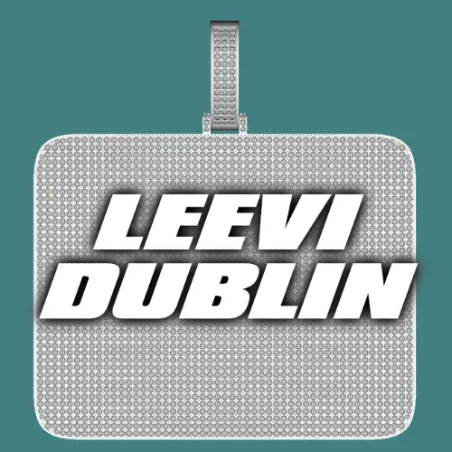 CUSTOM LETTER NECKLACE 3D BIG SQUARE sold by The GUU Shop