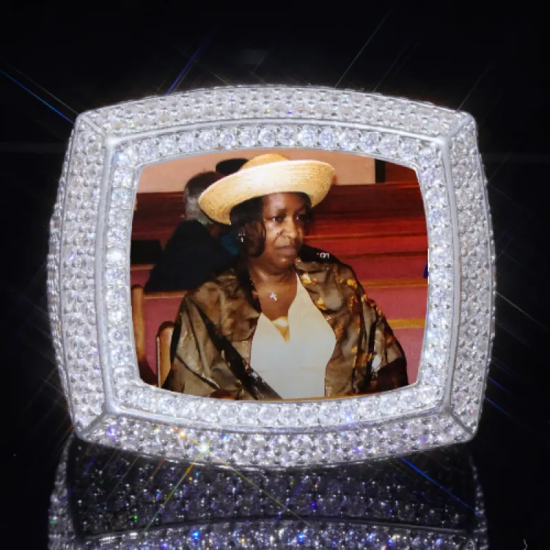 3D CUSTOM PICTURE ICED RING sold by The GUU Shop