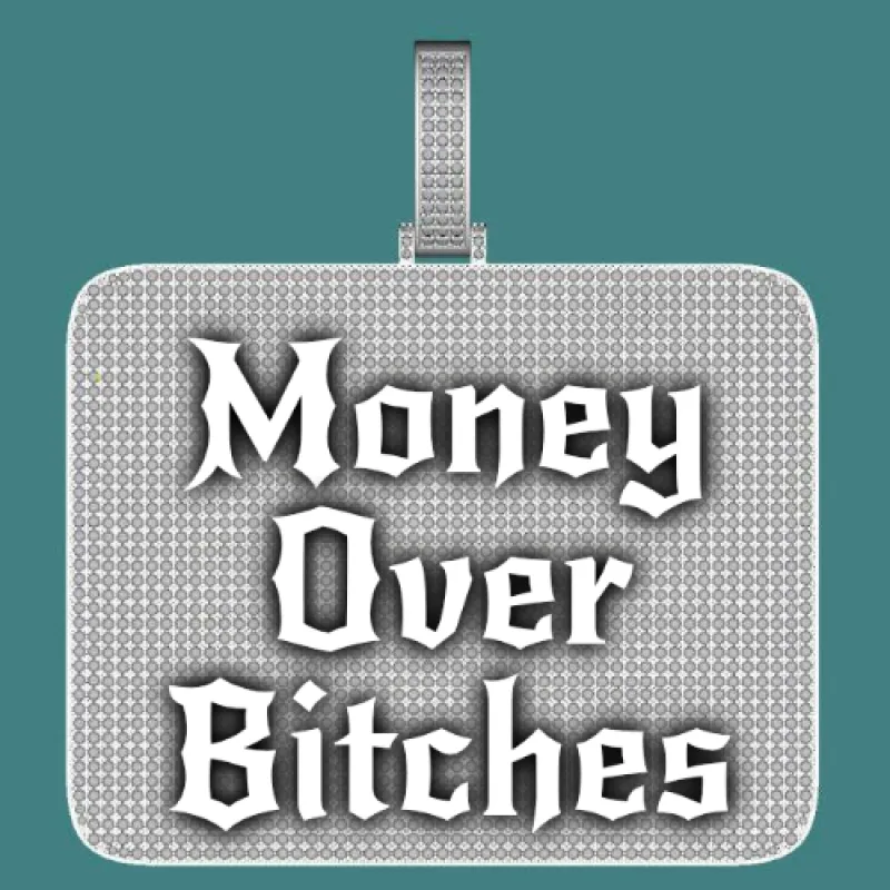 CUSTOM LETTER NECKLACE 3D BIG SQUARE sold by The GUU Shop